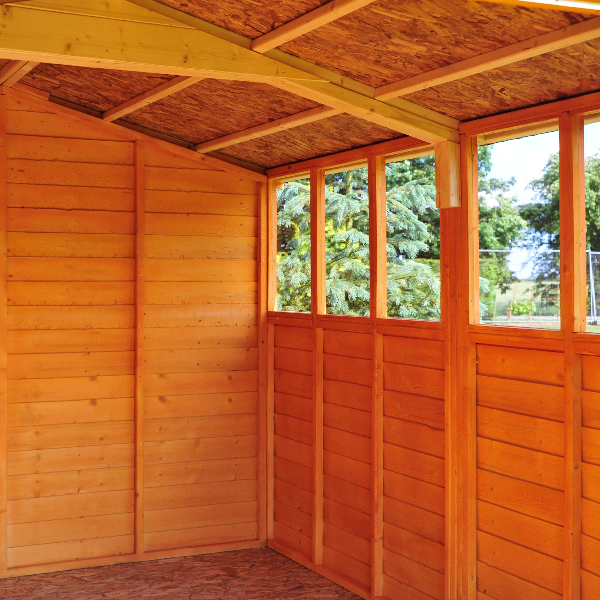 Shire Overlap Double Door 10x15 Dip Treated Wooden Garden Shed