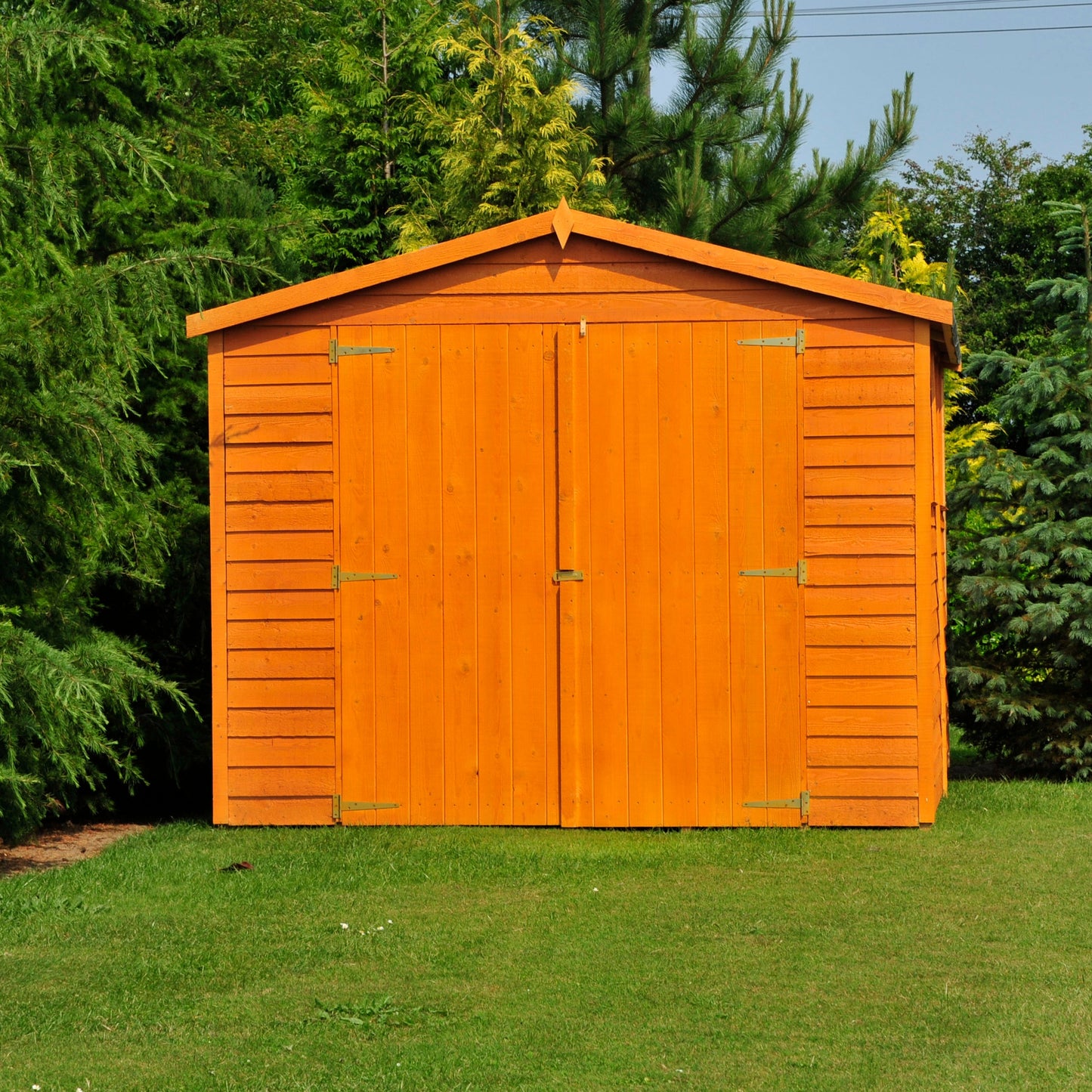 Shire Overlap Double Door 10x20 Dip Treated Wooden Garden Shed