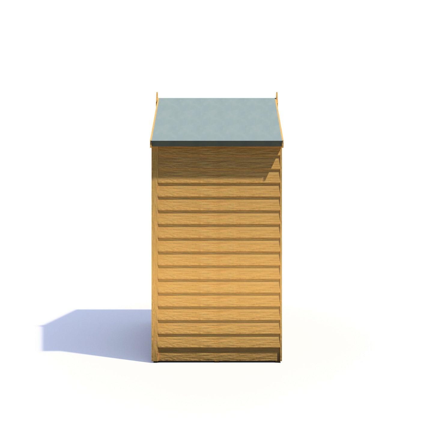 Shire Overlap Double Door 4x3 ft Dip Treated Wooden Garden Shed