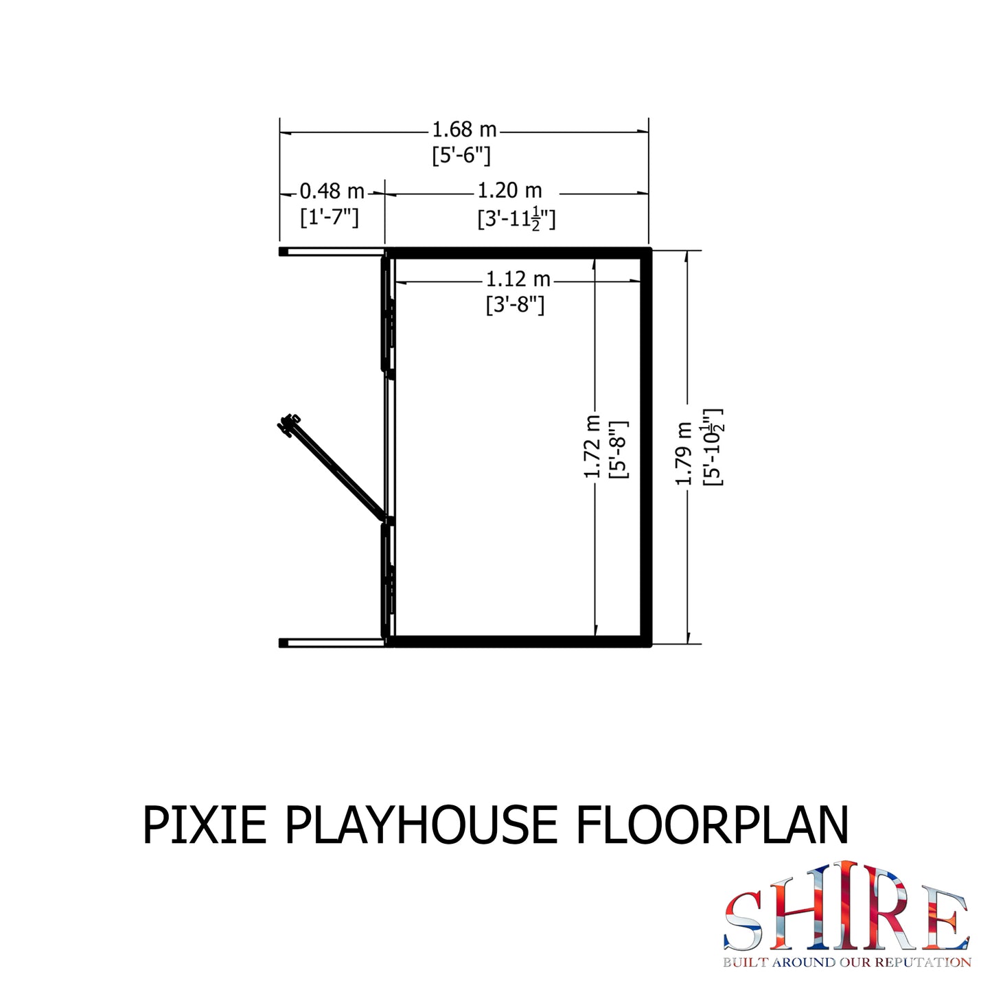 Shire Pixie 6' x 4' Little House