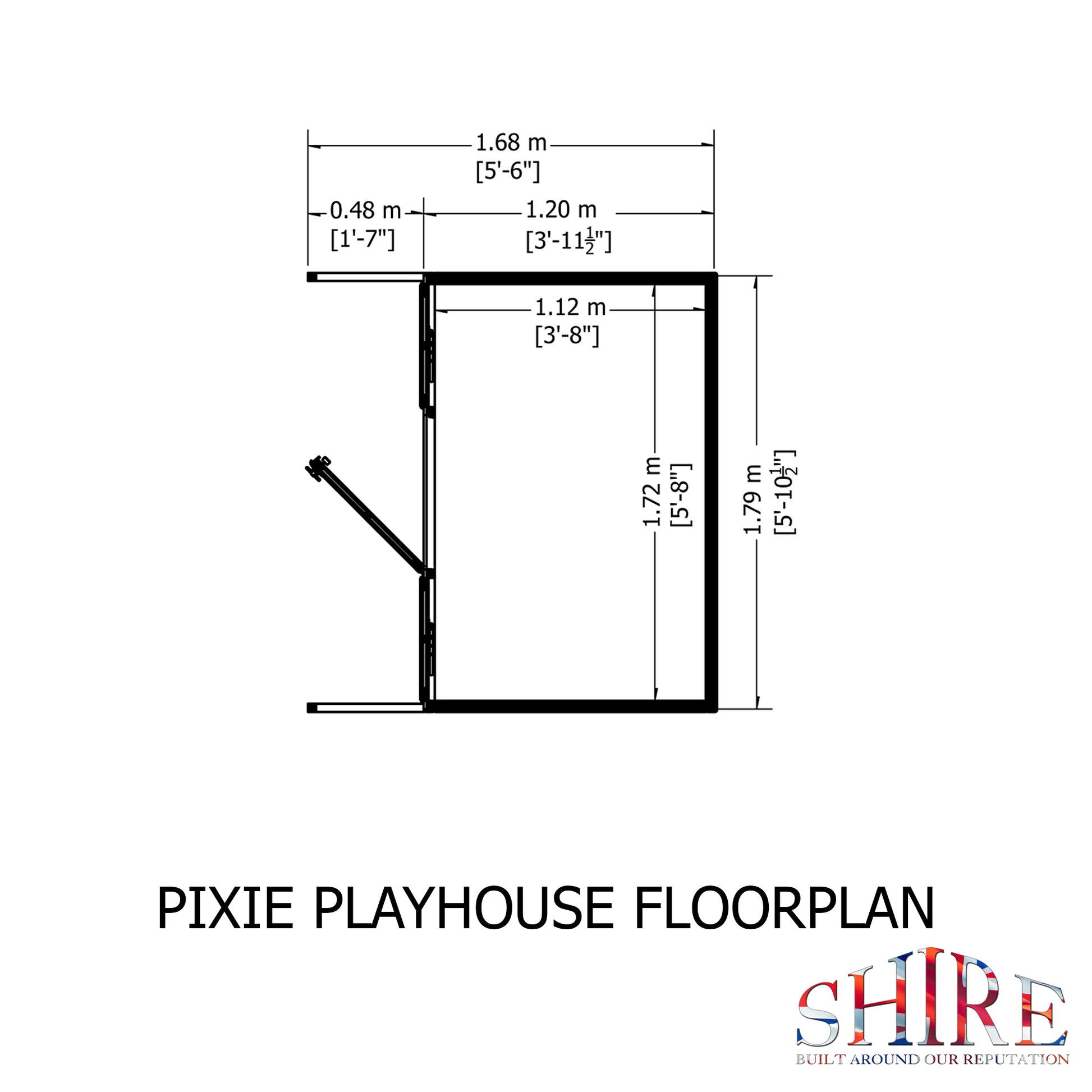 Shire Pixie 6' x 4' Little House