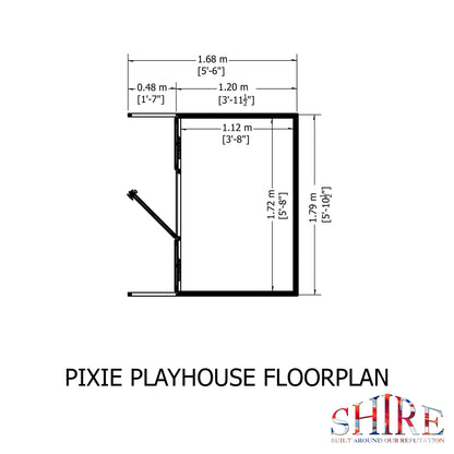 Shire Pixie 6' x 4' Little House