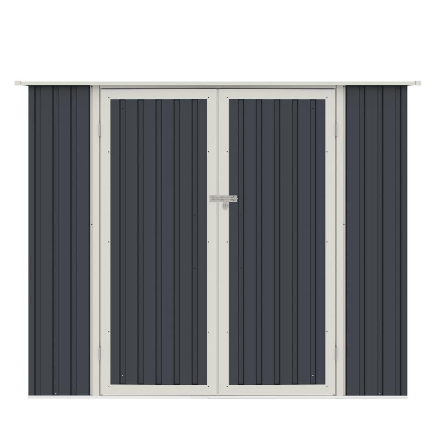 Lotus Phoebe Pent Metal Shed - 7x5 Grey