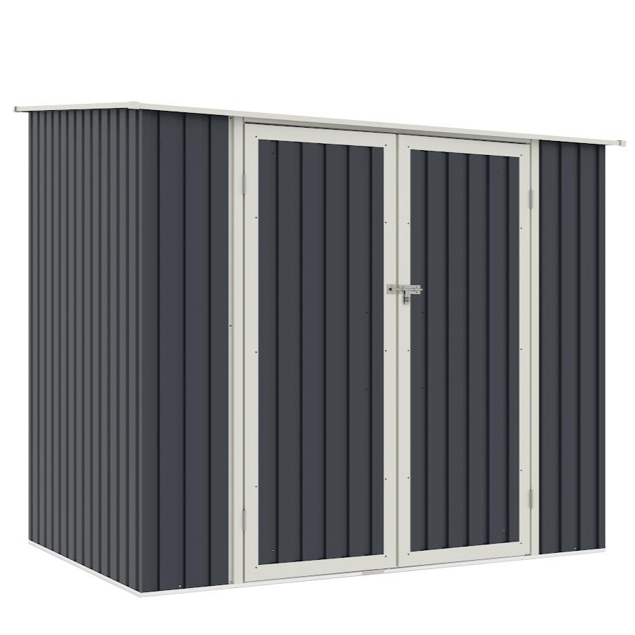 Lotus Phoebe Pent Metal Shed - 7x5 Grey