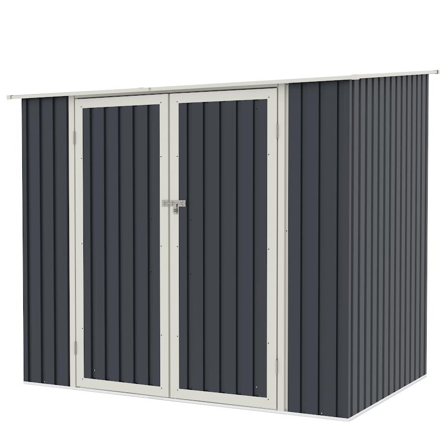 Lotus Phoebe Pent Metal Shed - 7x5 Grey