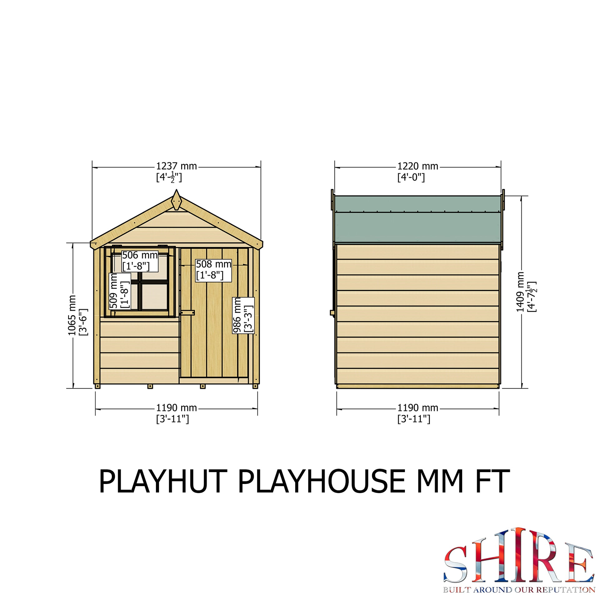 Shire 4x4 Playhut Little House