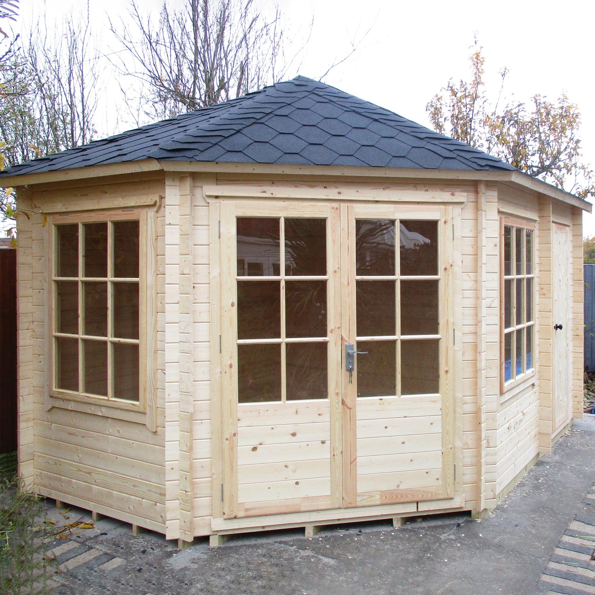 Shire Rowney 10' x 14' ft Corner Log Cabin