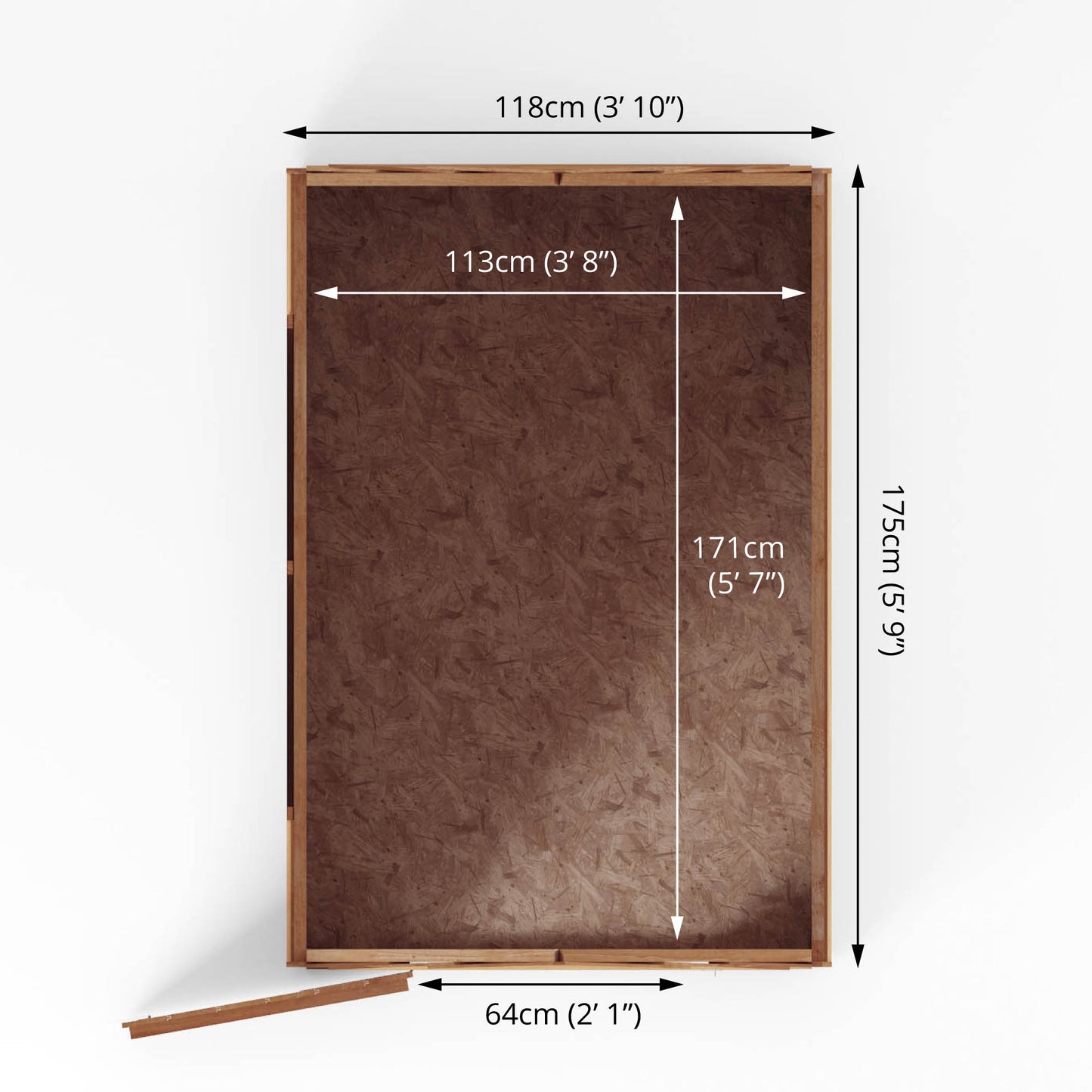 Mercia 6 x 4 Overlap Apex  - Windowless Shed