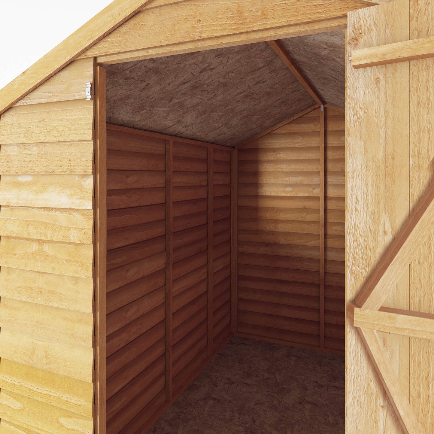 Mercia 7 x 5 Overlap Apex  - Windowless Shed