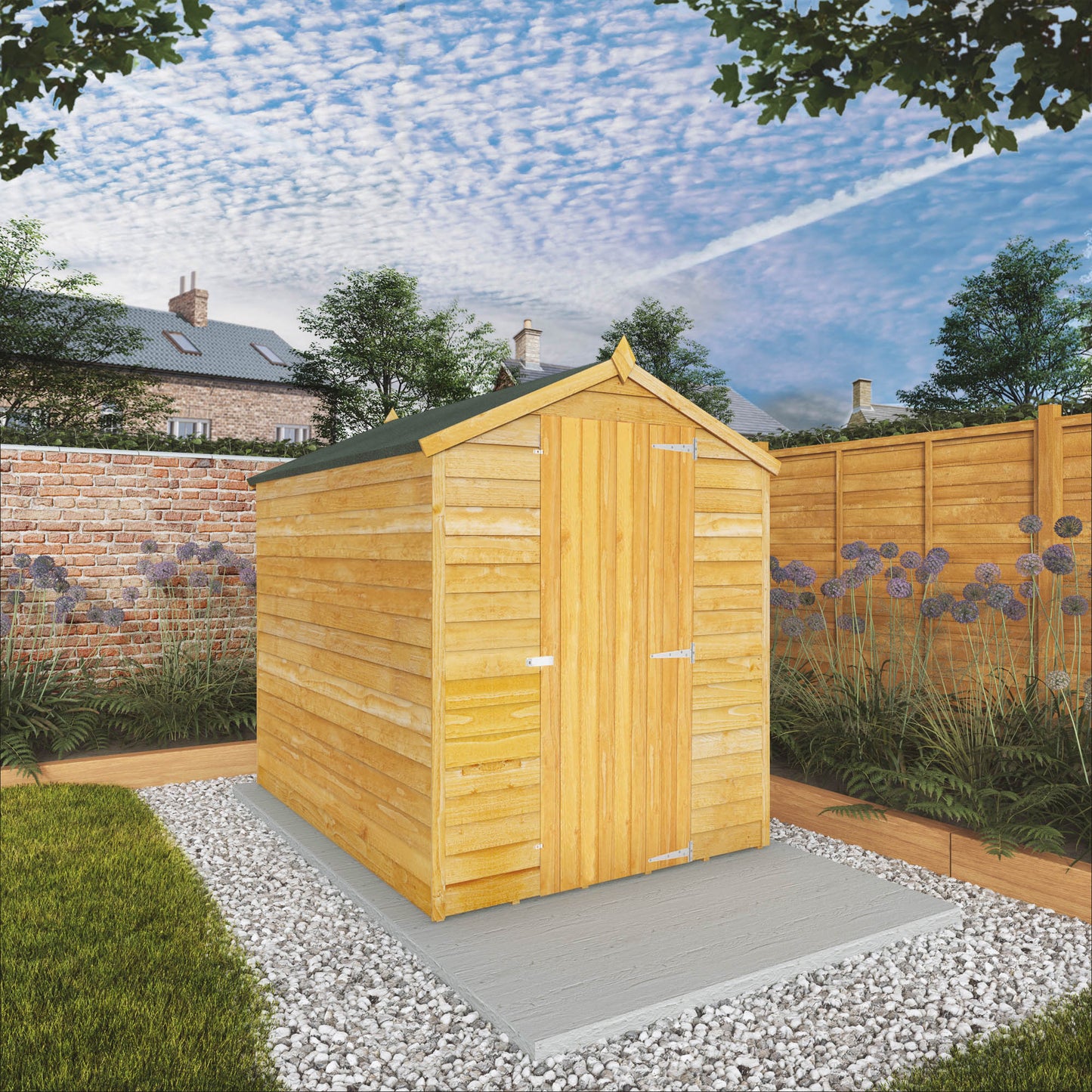 Mercia 7 x 5 Overlap Apex  - Windowless Shed