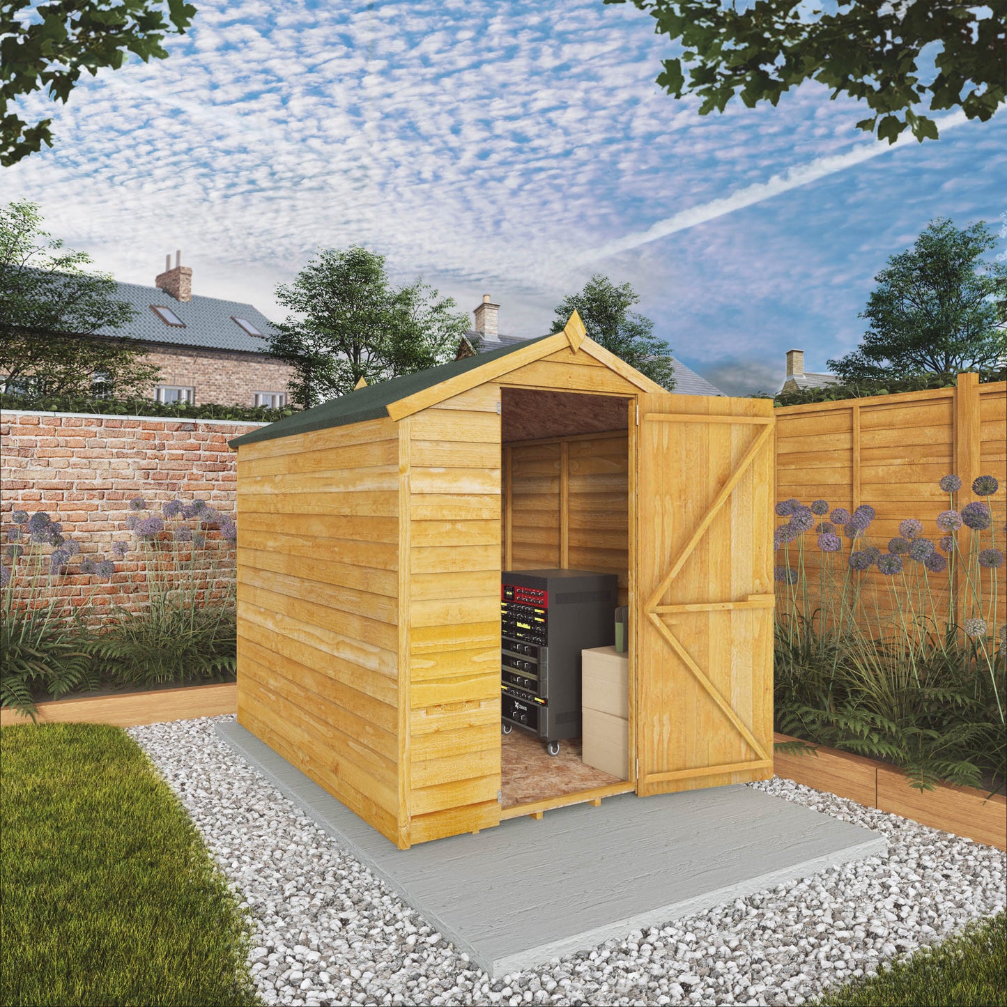 Mercia 7 x 5 Overlap Apex  - Windowless Shed