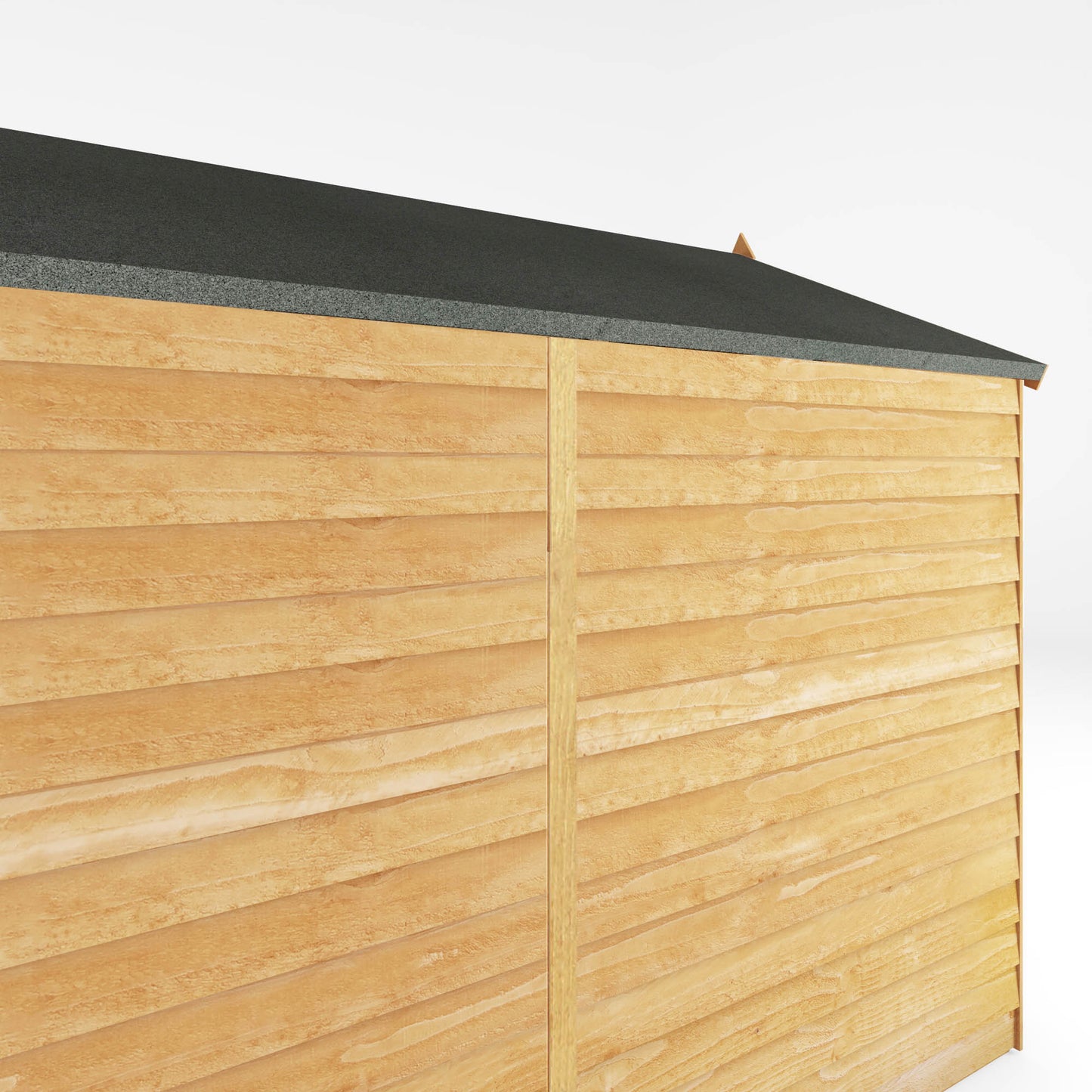 Mercia 8 x 6 Overlap Apex - Single Door - Windowless Shed