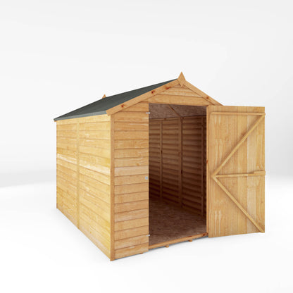 Mercia 8 x 6 Overlap Apex - Single Door - Windowless Shed