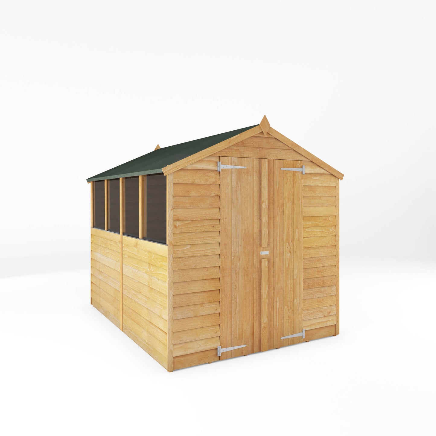 Mercia 8 x 6 Overlap Apex - Double Door Shed