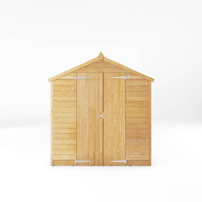 Mercia 8 x 6 Overlap Apex - Double Door  - Windowless Shed