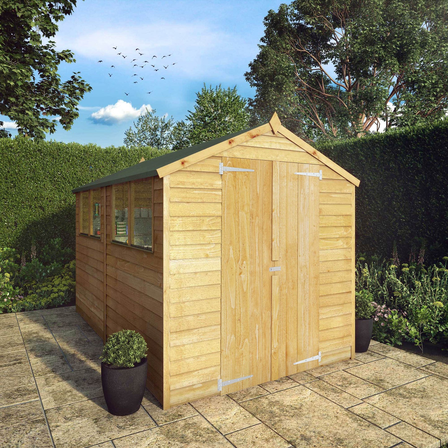 Mercia 10 x 6 Overlap Apex Shed