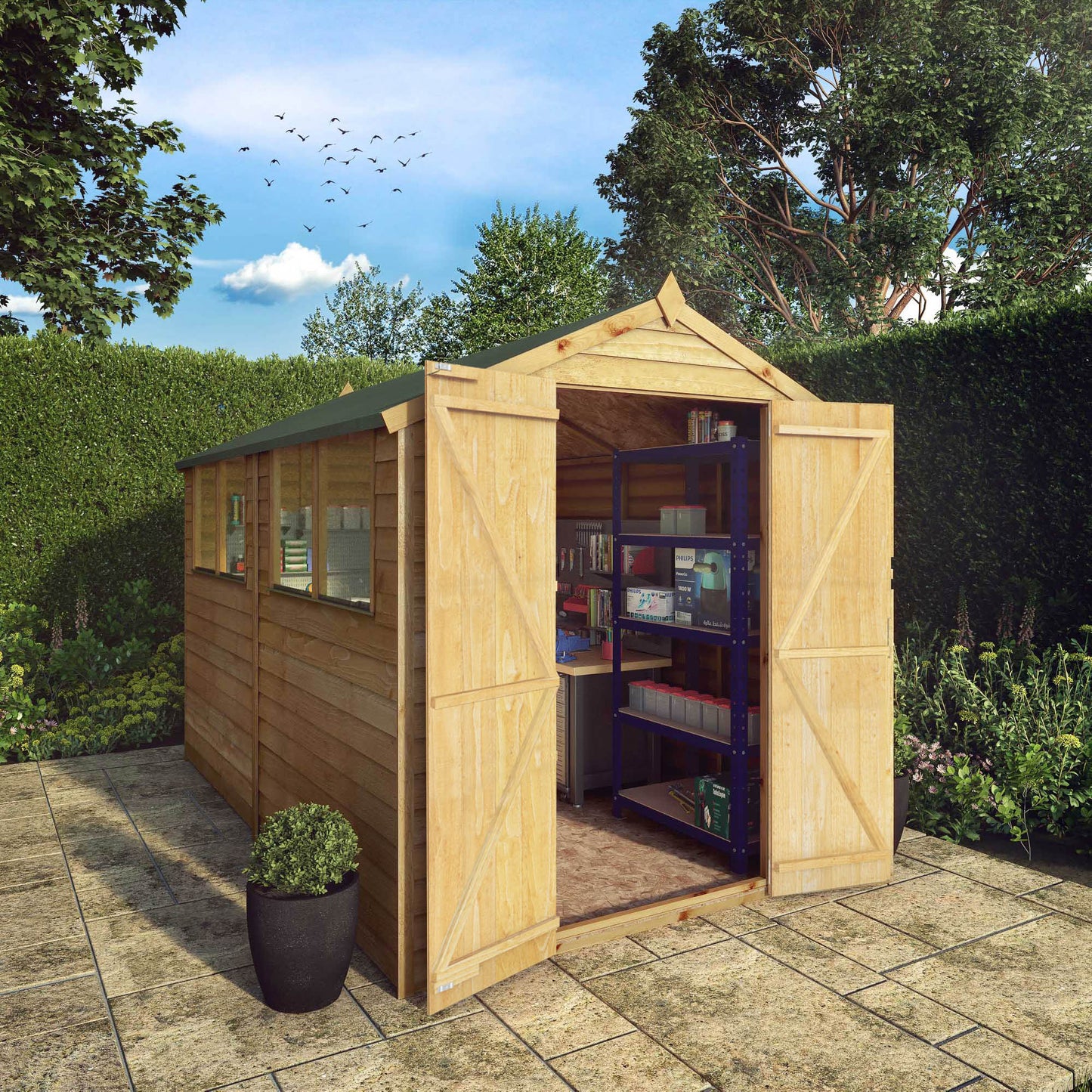 Mercia 10 x 6 Overlap Apex Shed