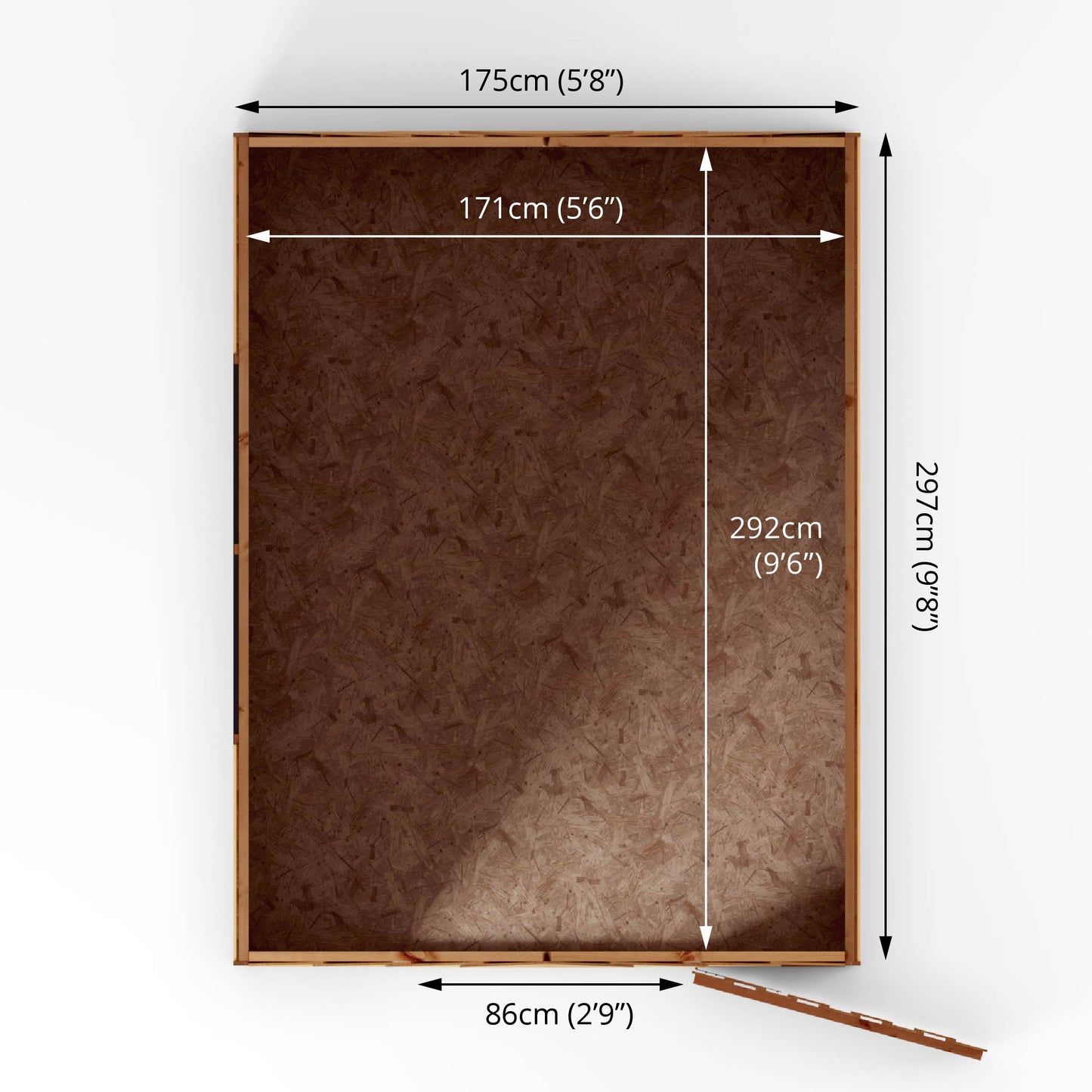 Mercia 10 x 6 Overlap Apex Shed