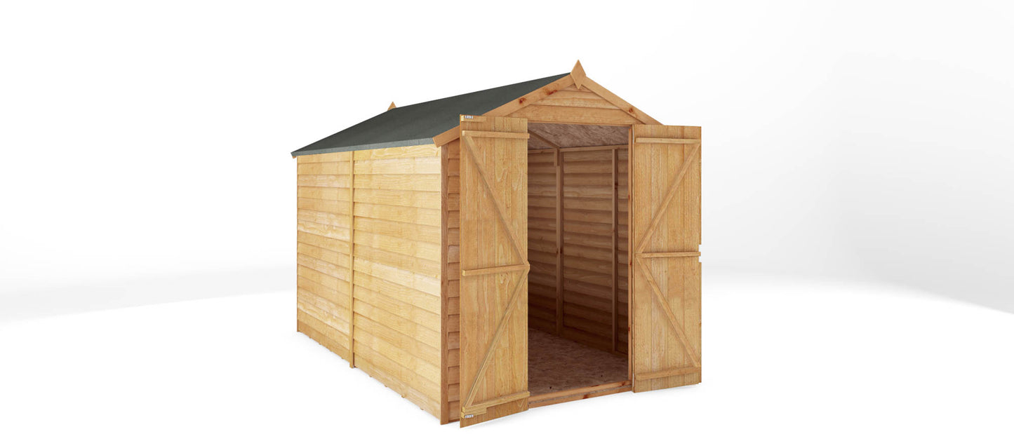 Mercia 10 x 6 Overlap Apex  - Windowless Shed