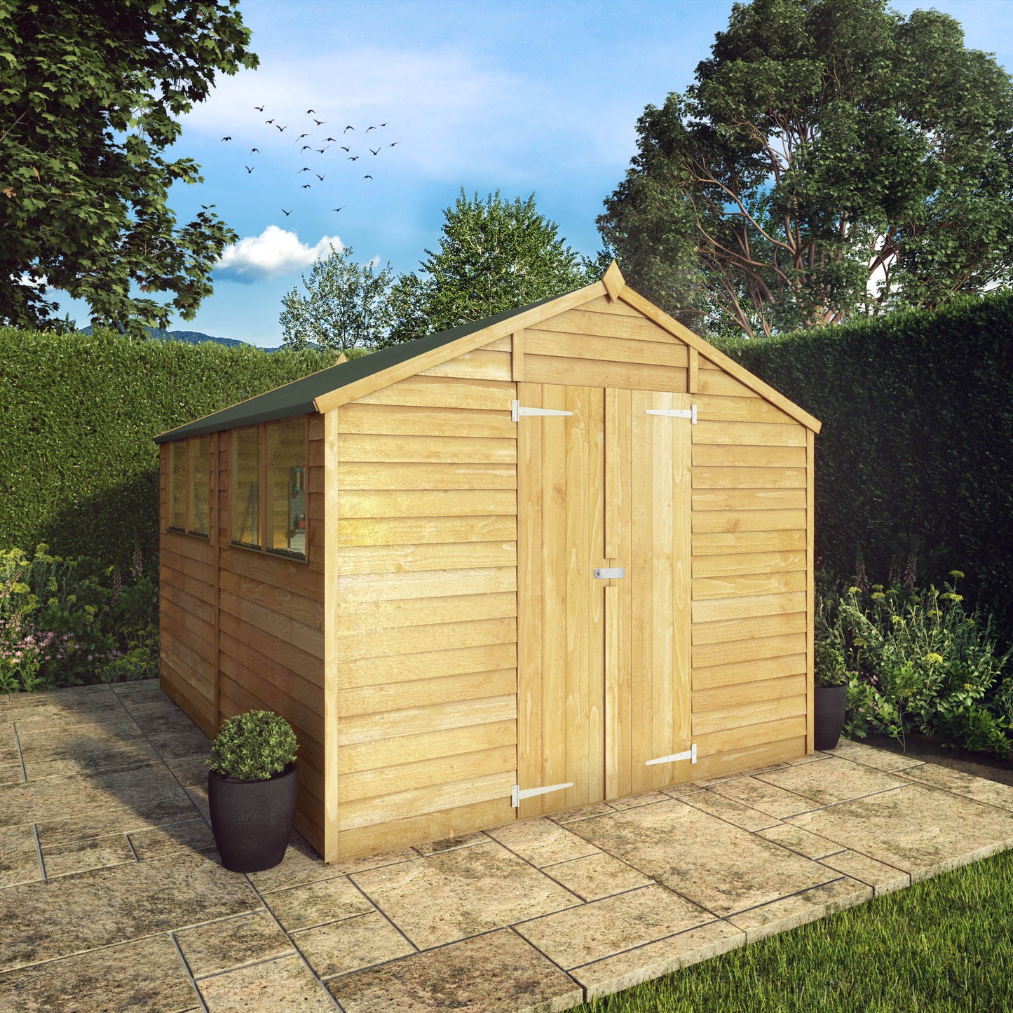 Mercia 10 x 8 Overlap Apex Shed