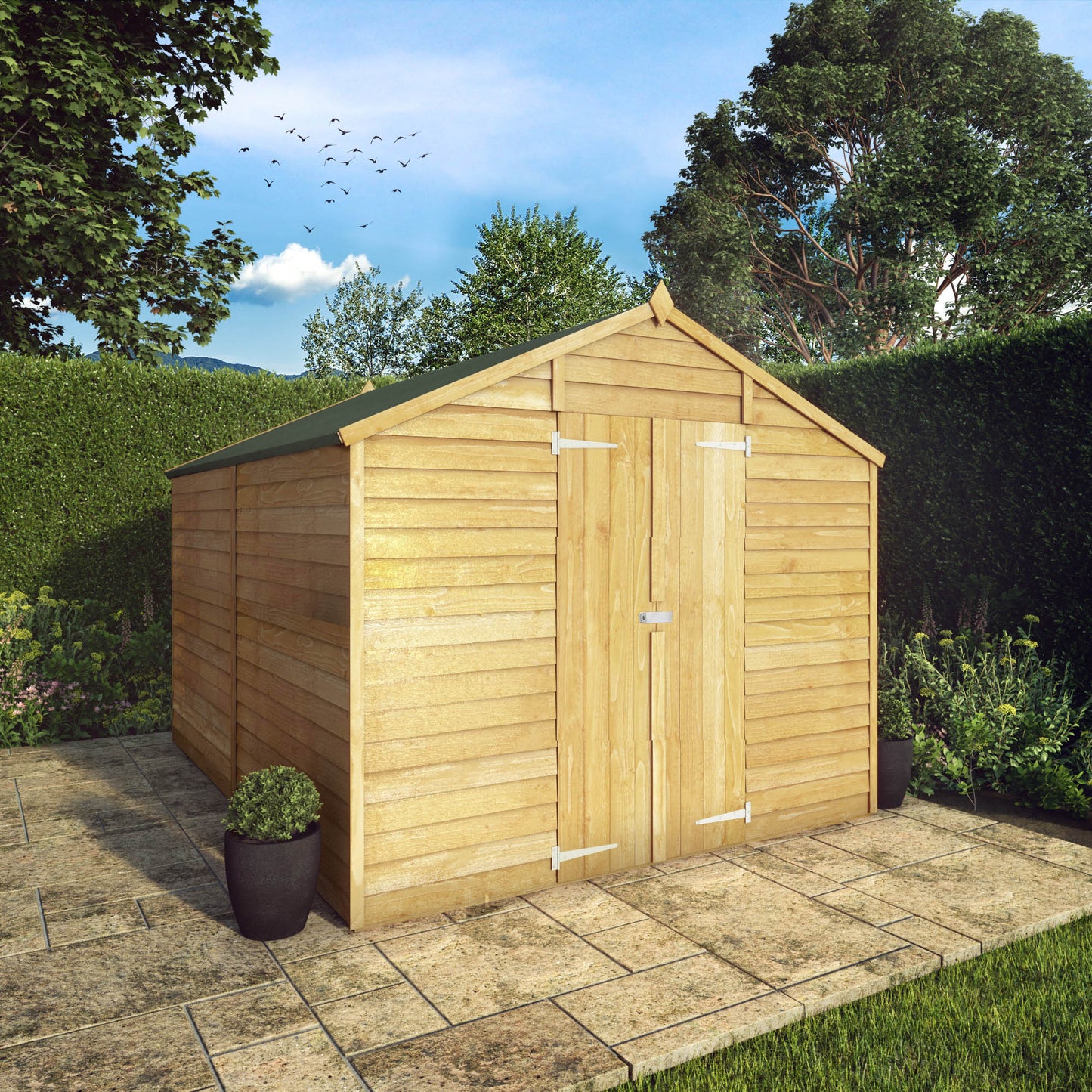 Mercia 10 x 8 Overlap Apex - Windowless Shed