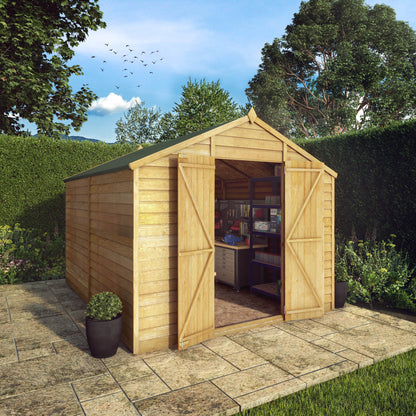 Mercia 10 x 8 Overlap Apex - Windowless Shed