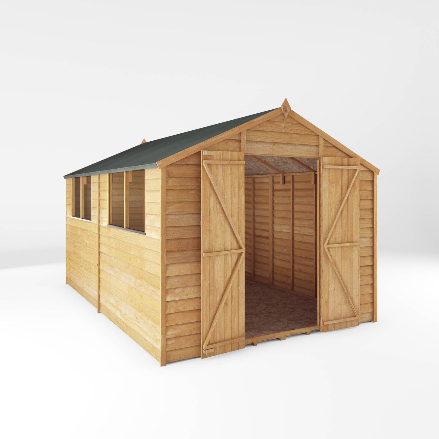 Mercia 12 x 8 Overlap Apex Shed