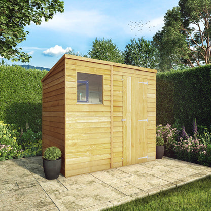 Mercia 7 x 5 Overlap Pent Shed