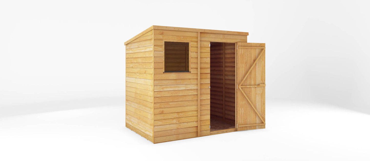 Mercia 7 x 5 Overlap Pent Shed