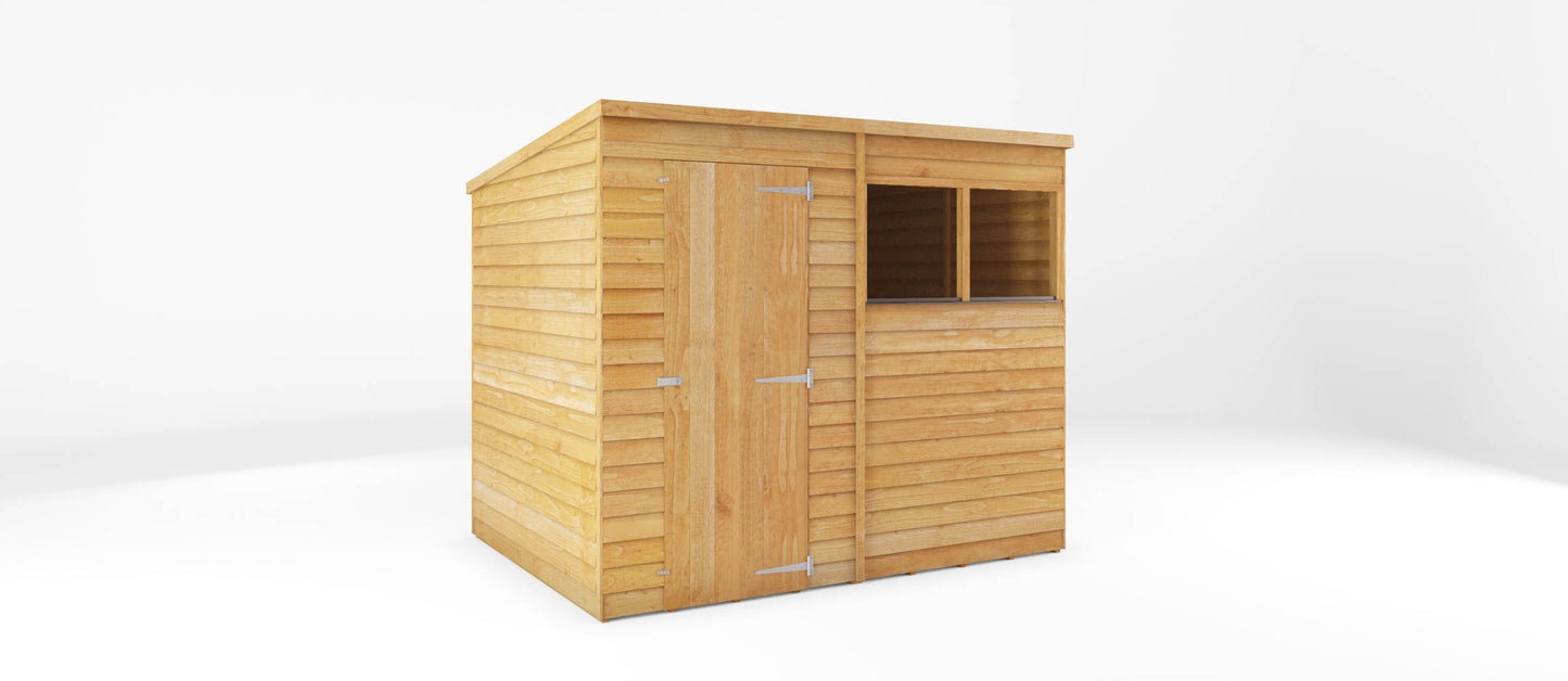 Mercia 8 x 6 Overlap Pent Shed