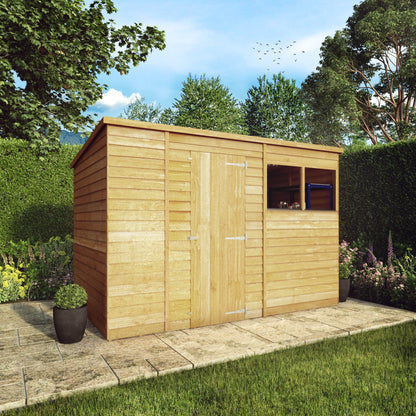 Mercia 10 x 6 Overlap Pent Shed