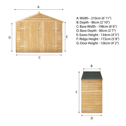 Mercia 3 x 7 Overlap Apex Bike Store