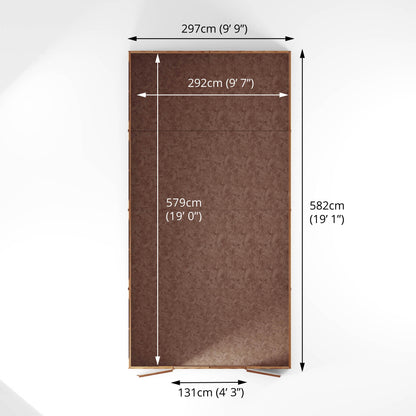 Mercia 20 x 10 Overlap Apex Shed