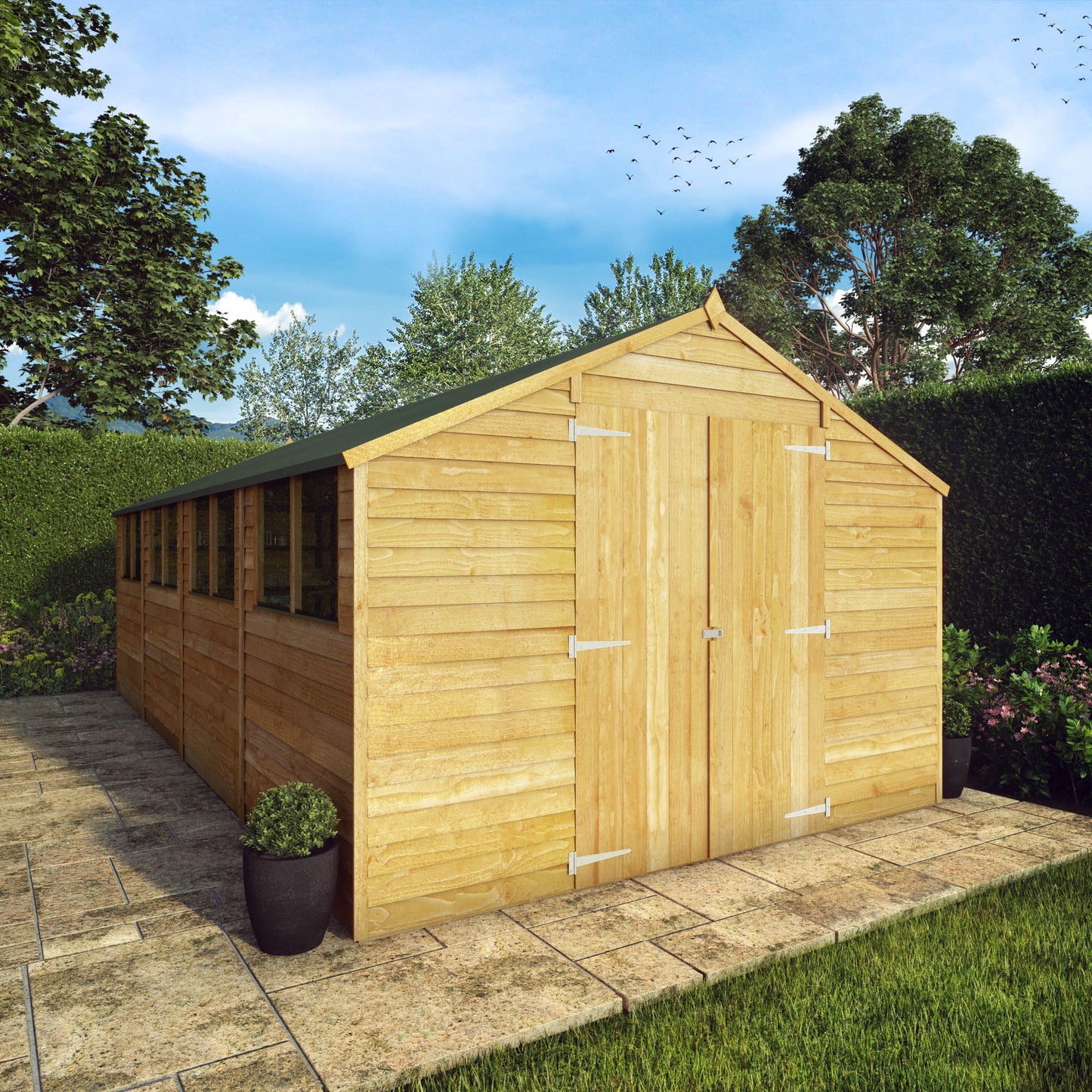 Mercia 20 x 10 Overlap Apex Shed