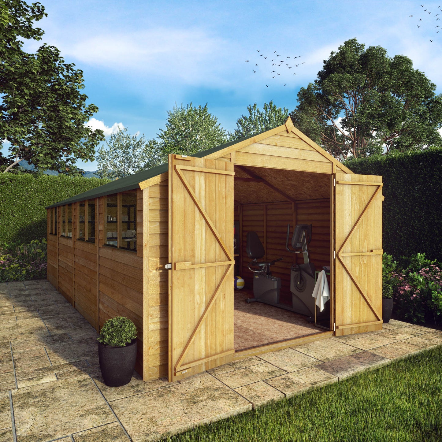 Mercia 20 x 10 Overlap Apex Shed