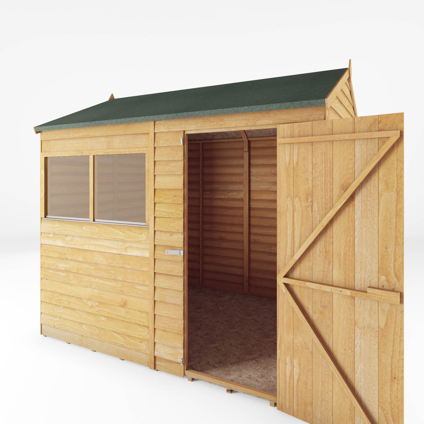 Mercia 8 x 6 Overlap Reverse Apex Shed