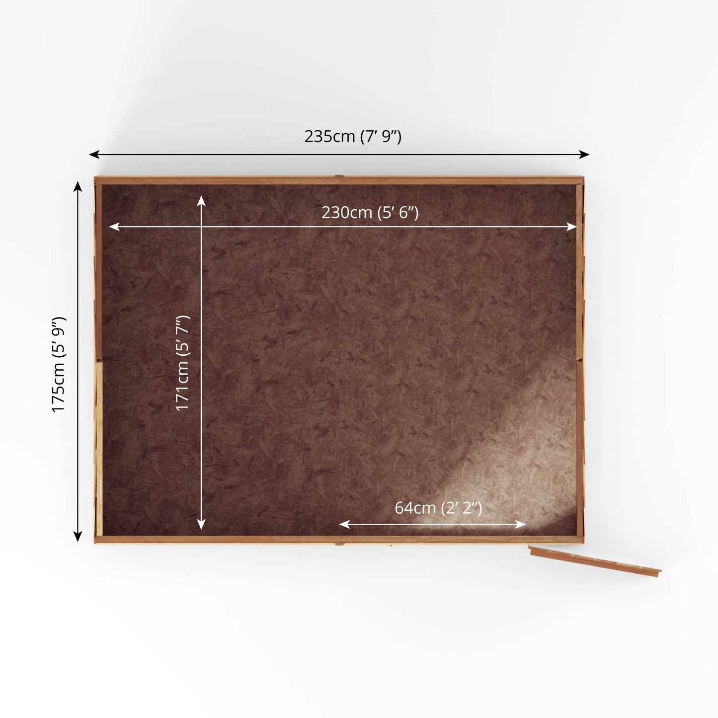 Mercia 8 x 6 Overlap Reverse Apex Shed