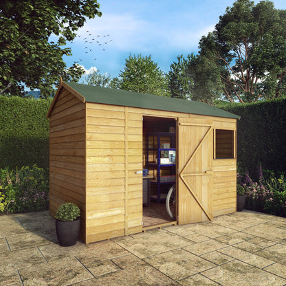 Mercia 10 x 6 Overlap Reverse Apex Shed