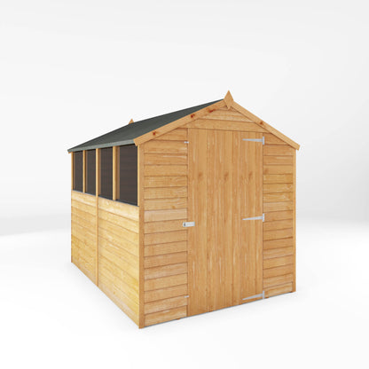 Mercia 8 x 6 Overlap Apex - Single Door Shed