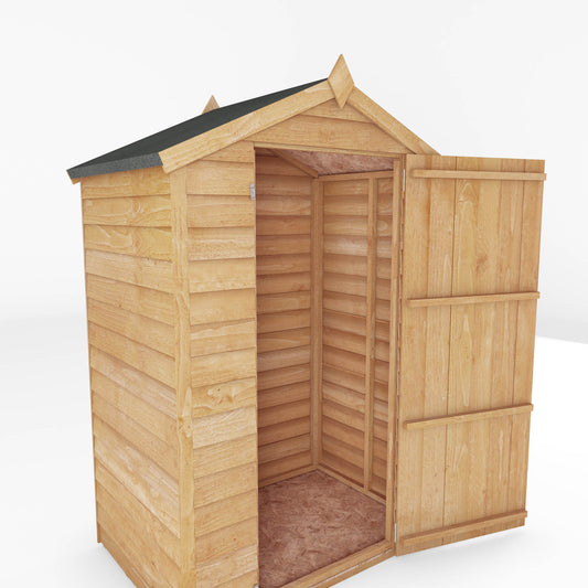 Mercia 3 x 4 Overlap Apex - Windowless Shed