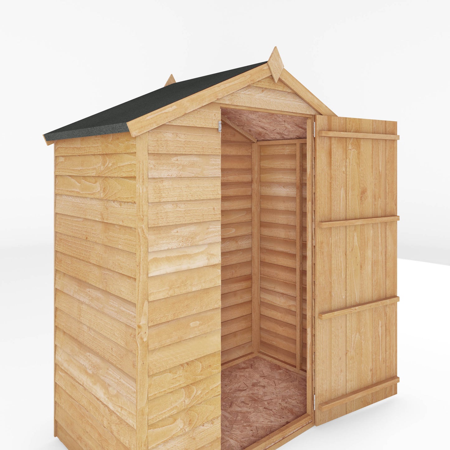 Mercia 3 x 5 Overlap Apex - Windowless Shed