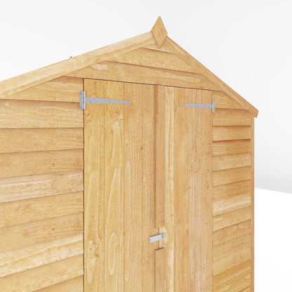 Mercia 4 x 6 Overlap Apex - Double Door - Windowless Shed