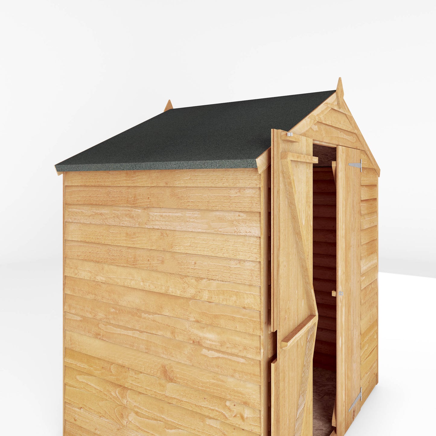 Mercia 4 x 6 Overlap Apex - Double Door - Windowless Shed