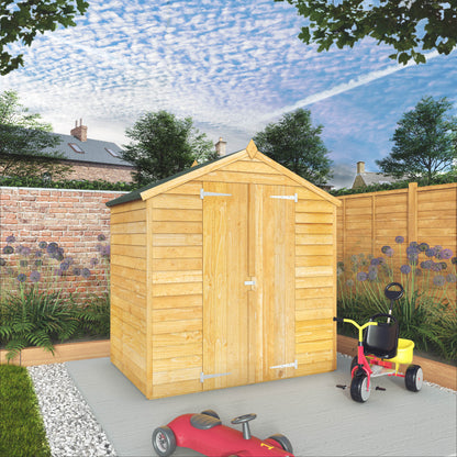 Mercia 4 x 6 Overlap Apex - Double Door - Windowless Shed