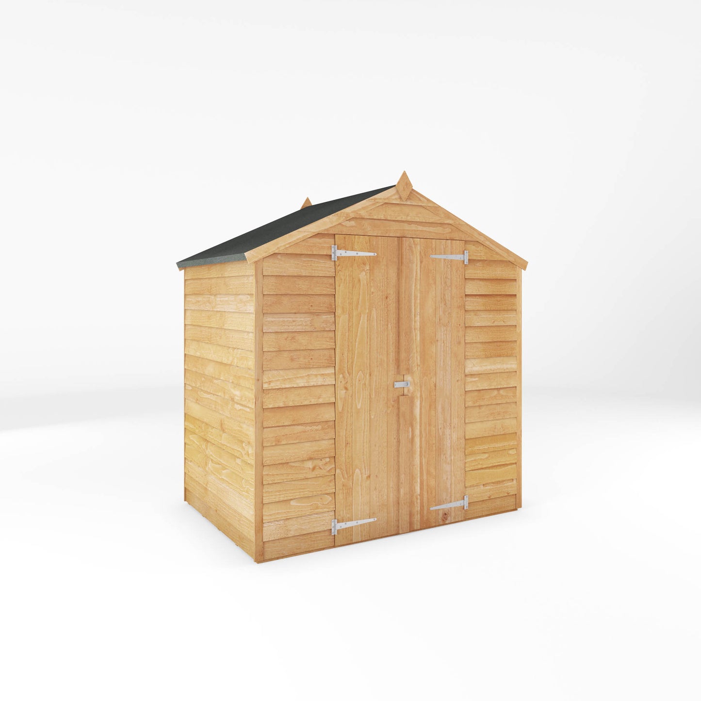 Mercia 4 x 6 Overlap Apex - Double Door - Windowless Shed