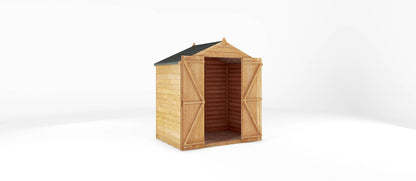 Mercia 4 x 6 Overlap Apex - Double Door - Windowless Shed