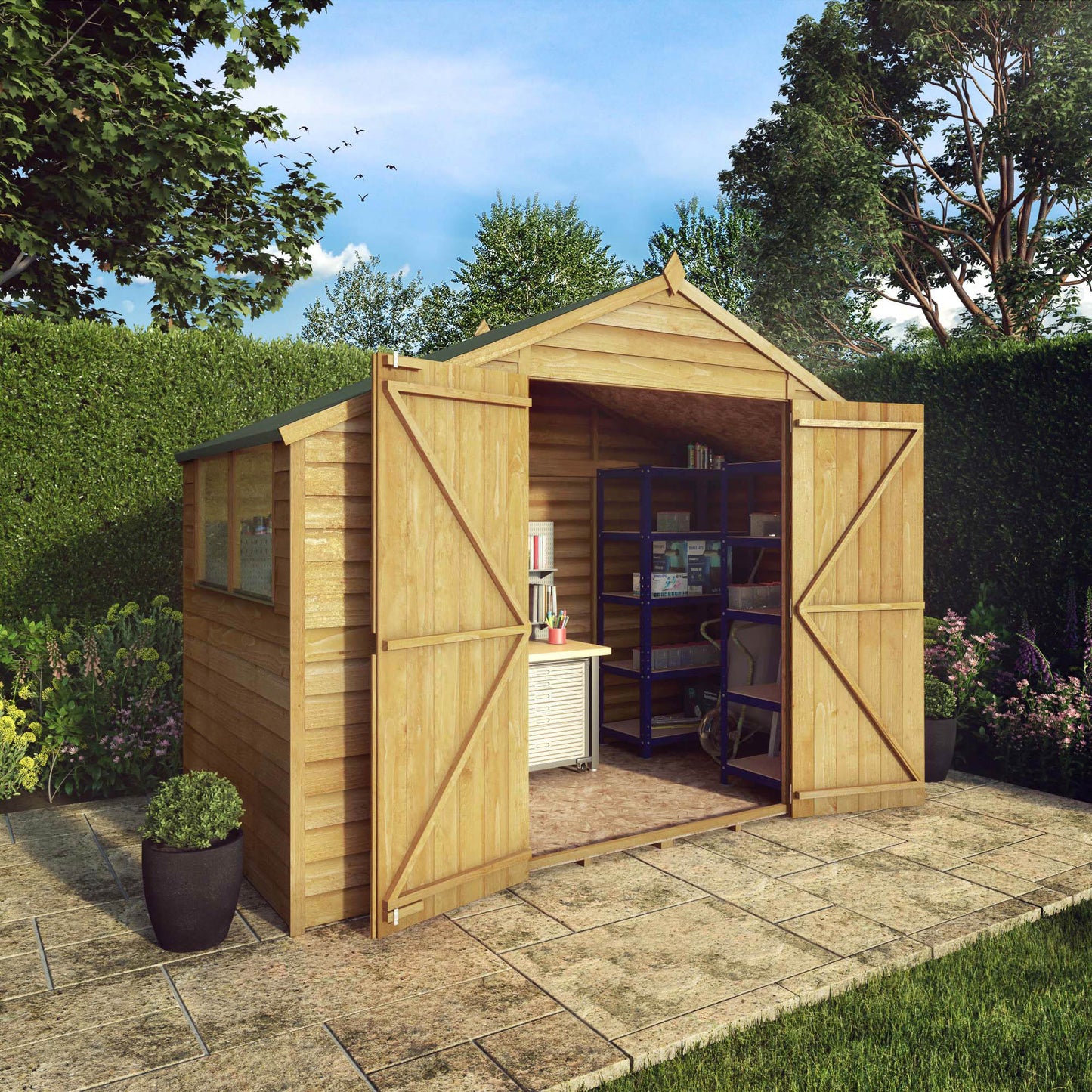 Mercia 5 x 10 Overlap Apex Shed