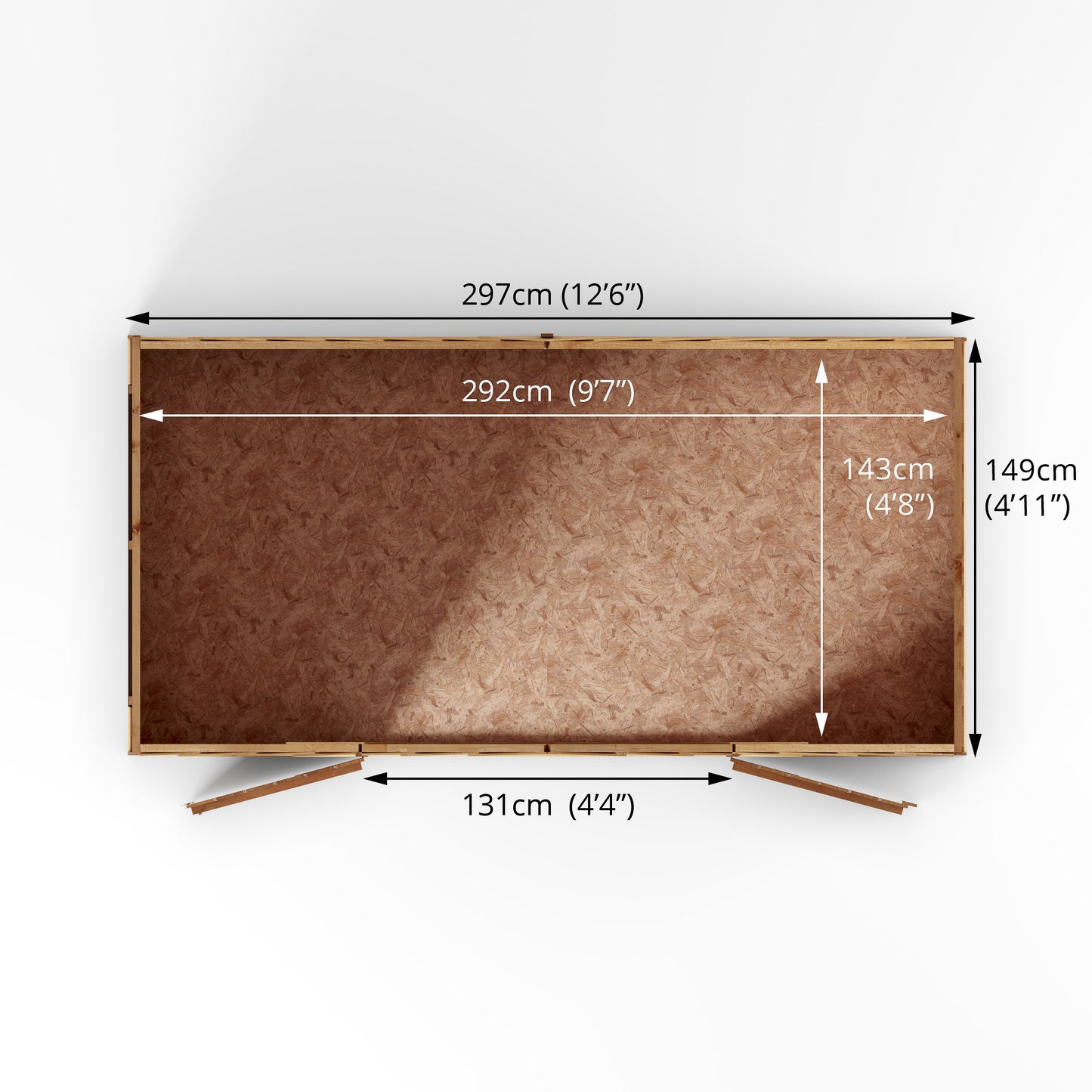 Mercia 5 x 10 Overlap Apex Shed