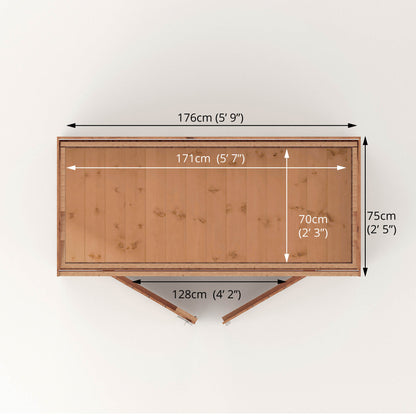 Mercia 6 x 2'6 Shiplap Pent Storage