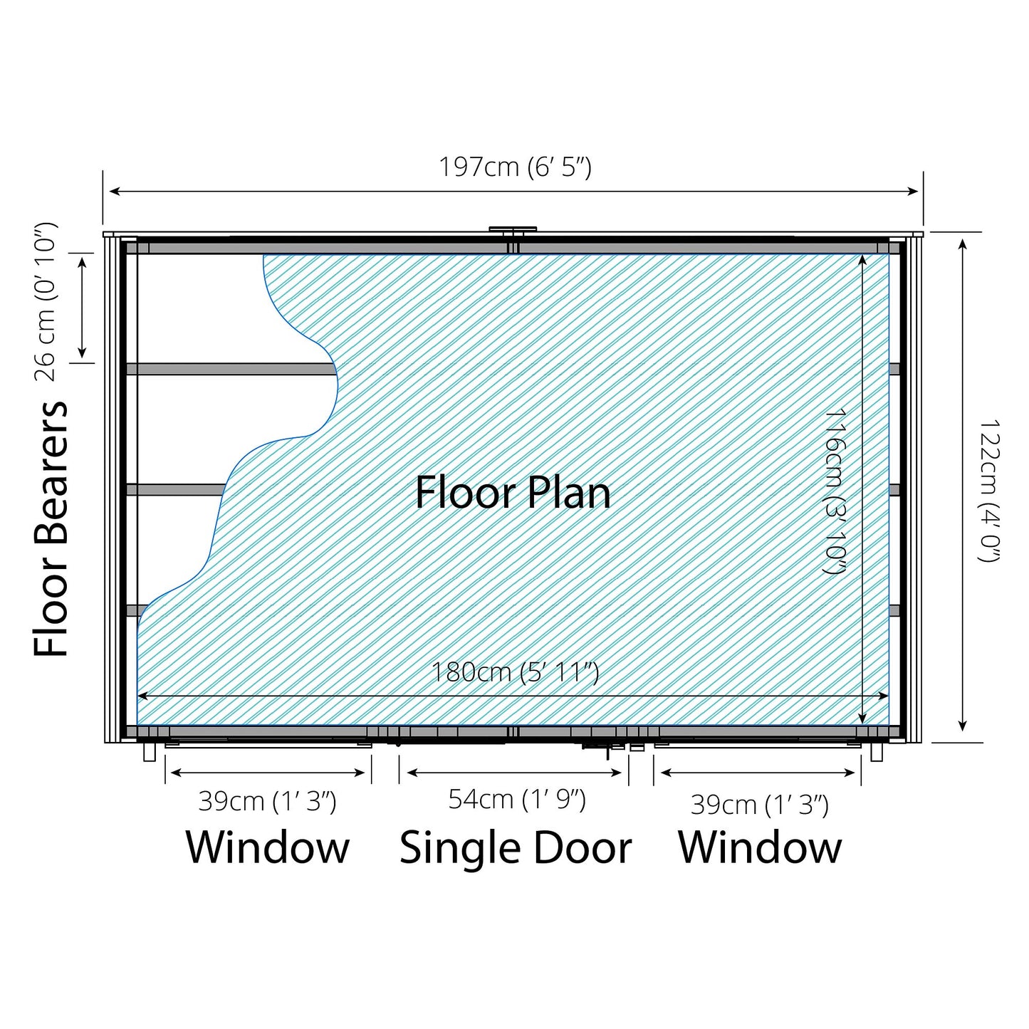 Mercia 4 x 6 Shiplap Apex Shed